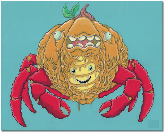 "Pumpkin Crab" Art Print
