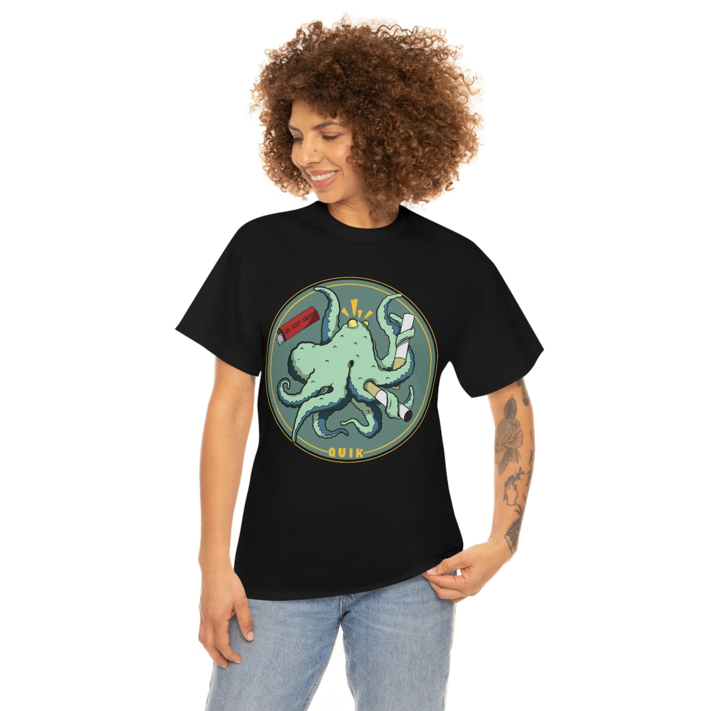 "Octo-Smoker" Unisex Heavy Cotton Tee