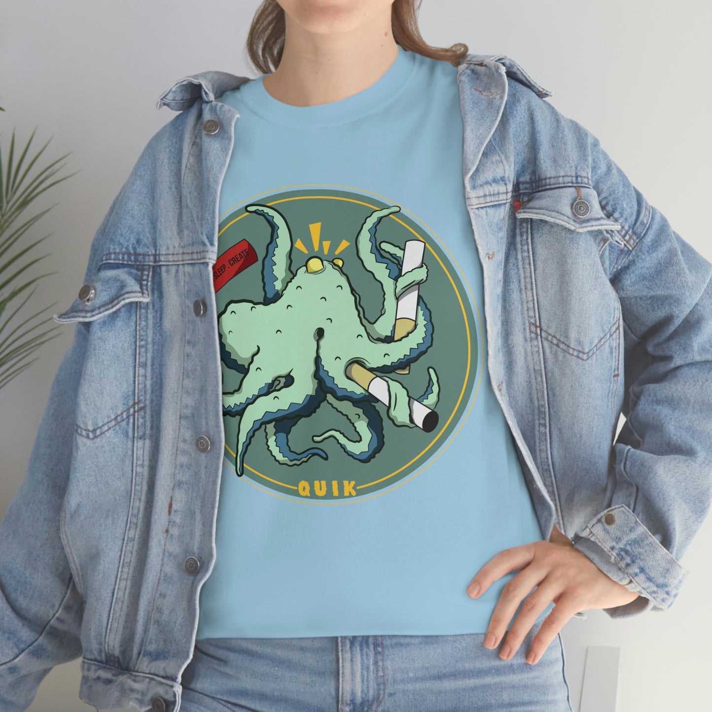 "Octo-Smoker" Unisex Heavy Cotton Tee