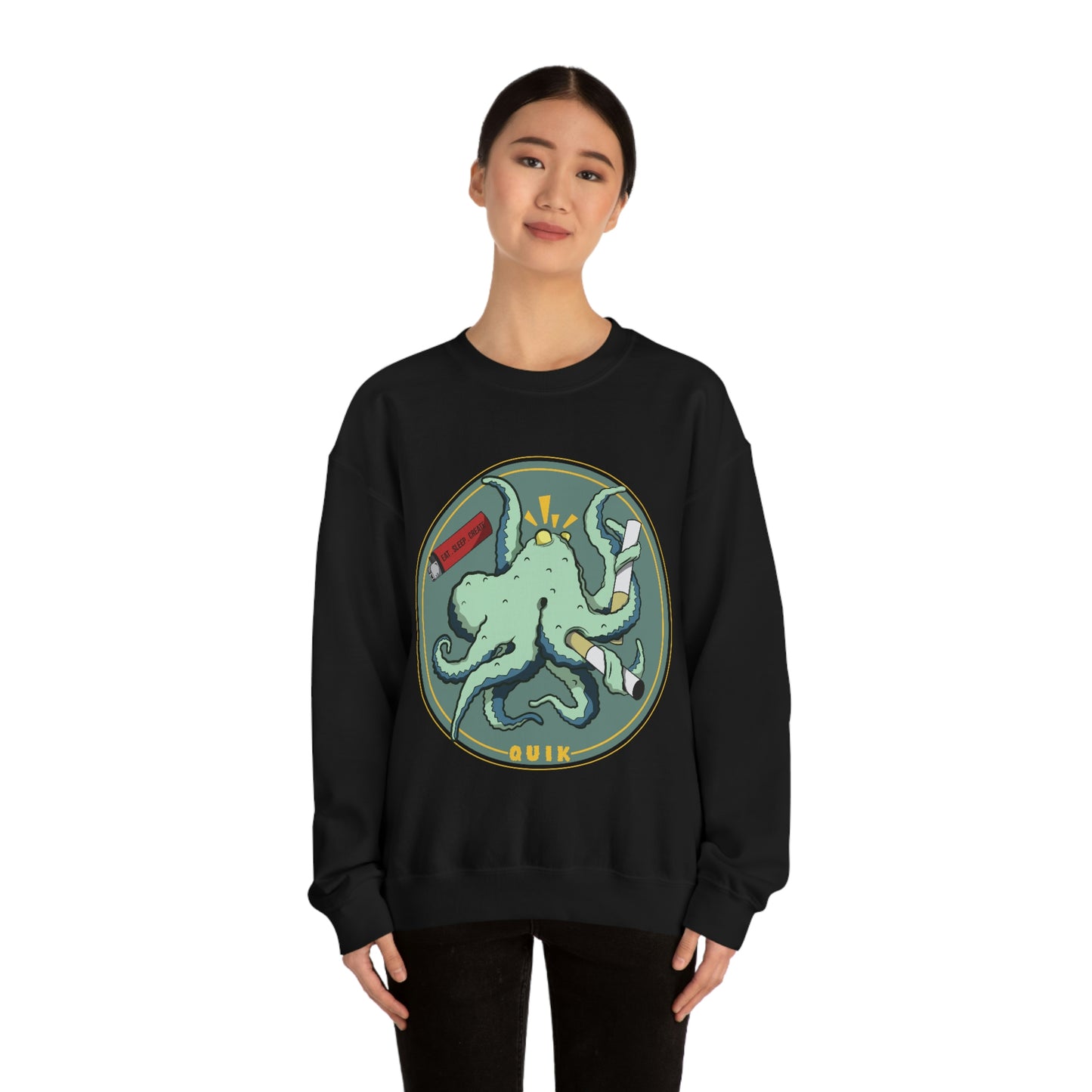 "Octo-Smoker" Unisex Heavy Blend™ Crewneck Sweatshirt