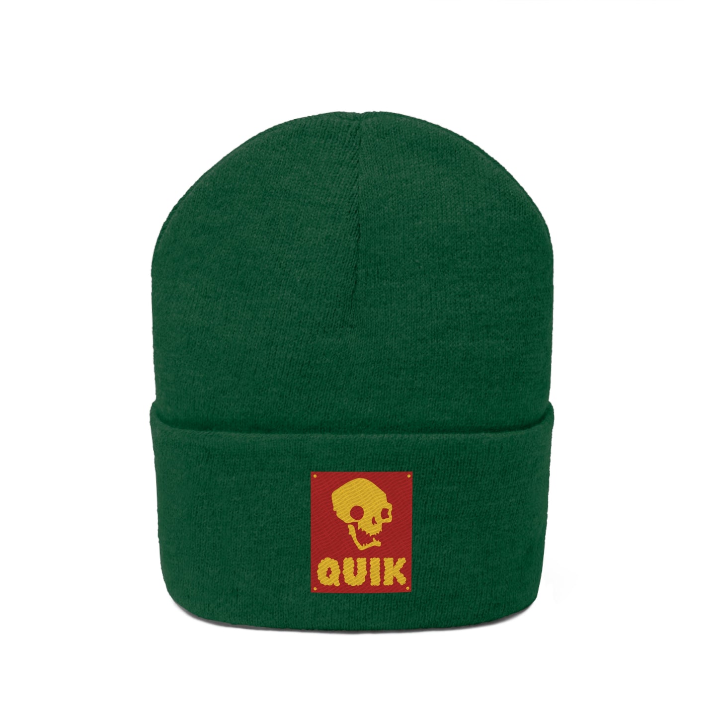 "Quik Skull Logo" Knit Beanie