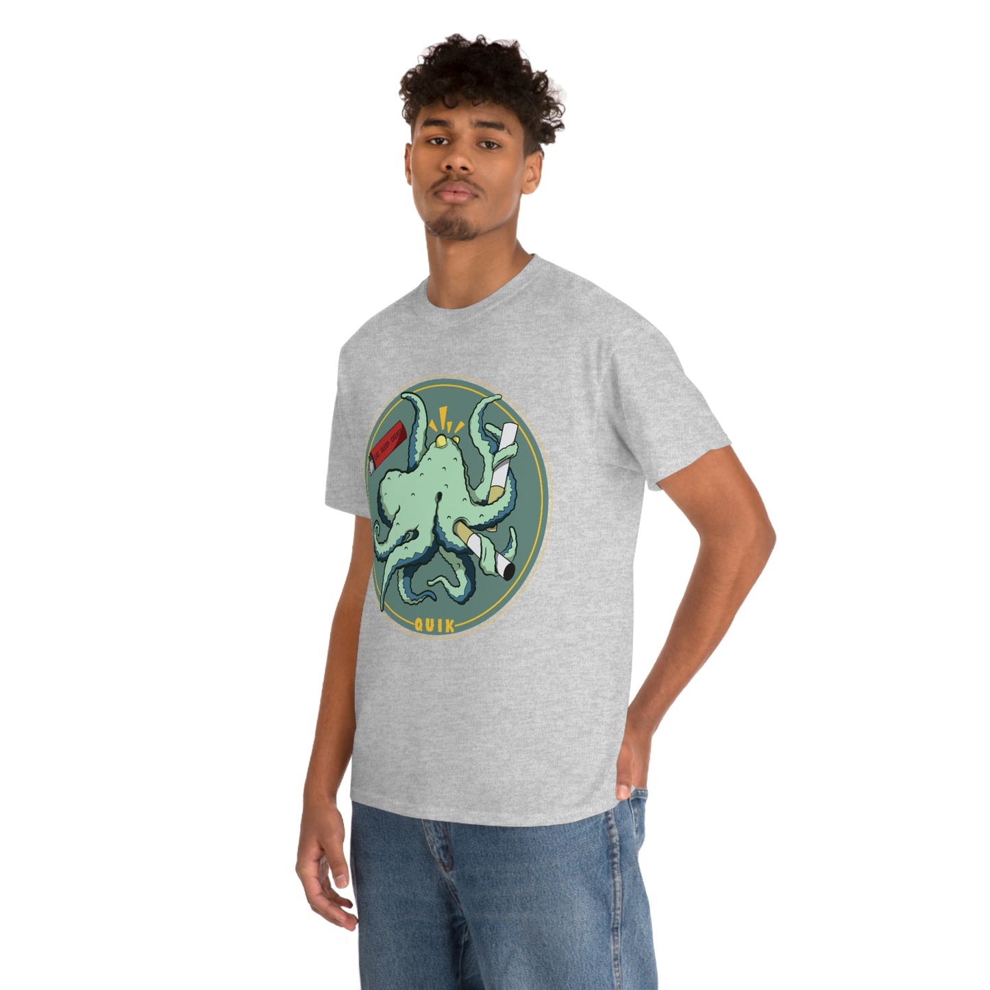 "Octo-Smoker" Unisex Heavy Cotton Tee
