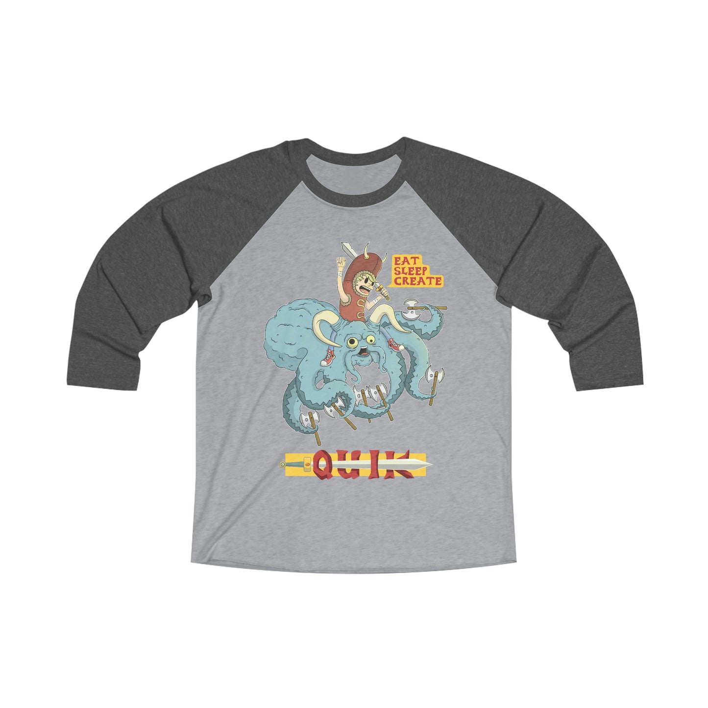 "Viking Frank" Unisex Tri-Blend 3\4 Raglan Tee