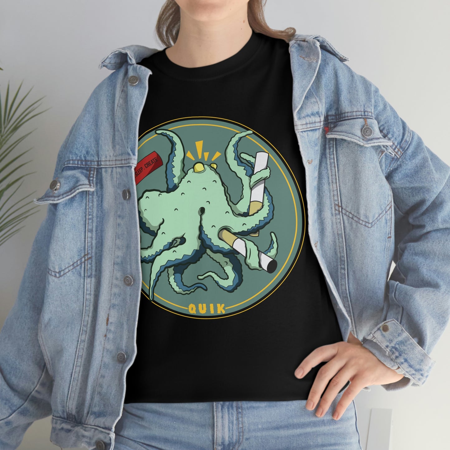 "Octo-Smoker" Unisex Heavy Cotton Tee
