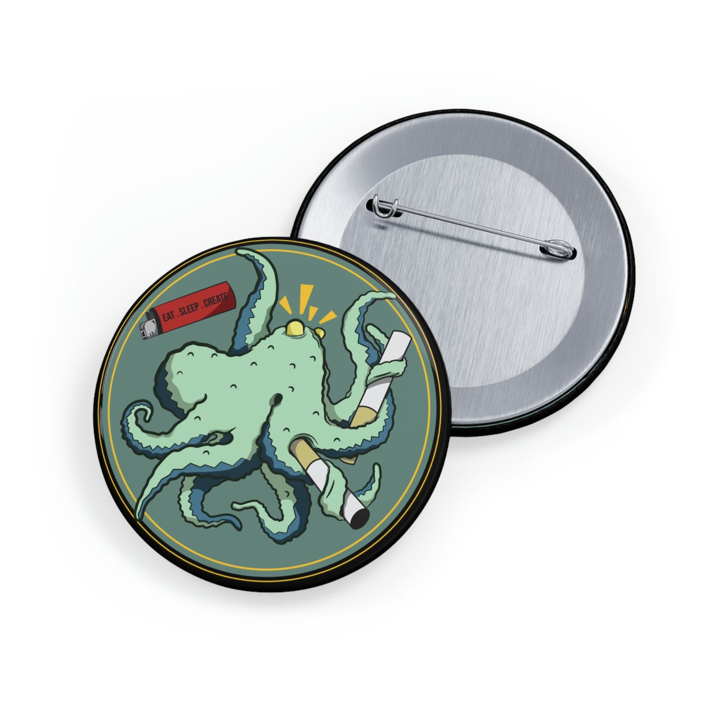 "Octo-Smoker" Round Pins