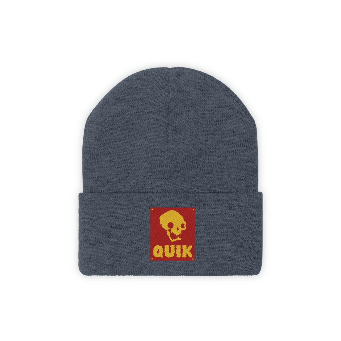 "Quik Skull Logo" Knit Beanie