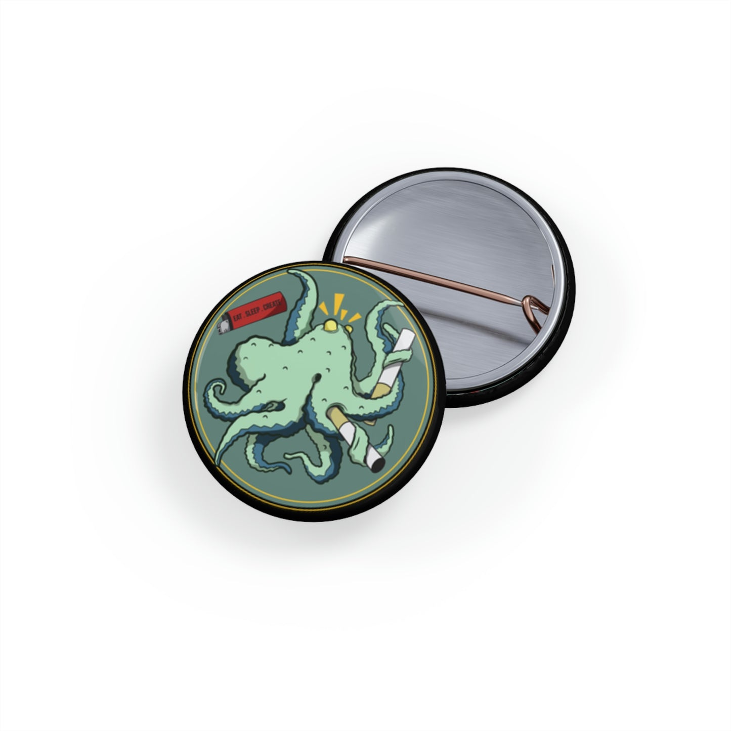 "Octo-Smoker" Round Pins