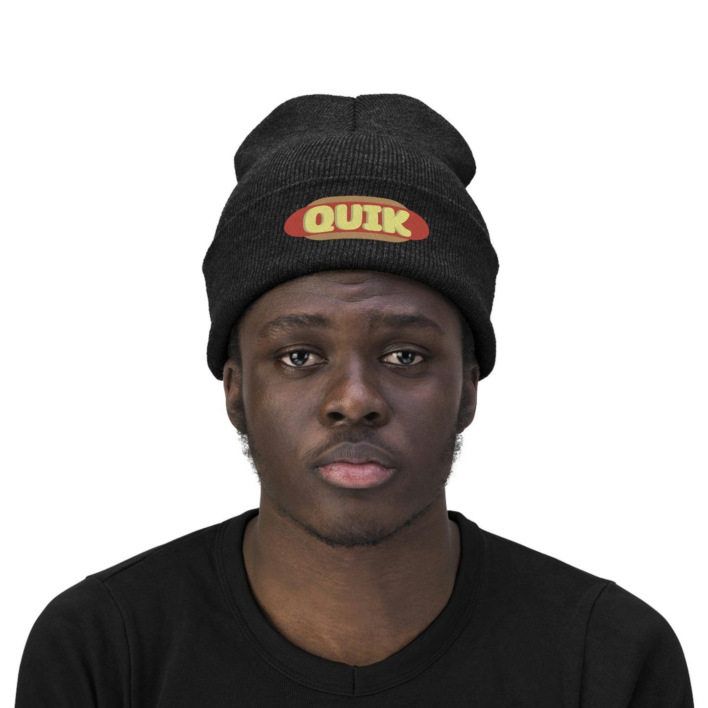 "Quik Hotdog Logo" Knit Beanie