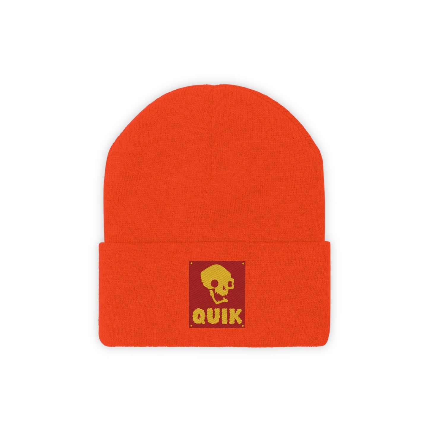 "Quik Skull Logo" Knit Beanie