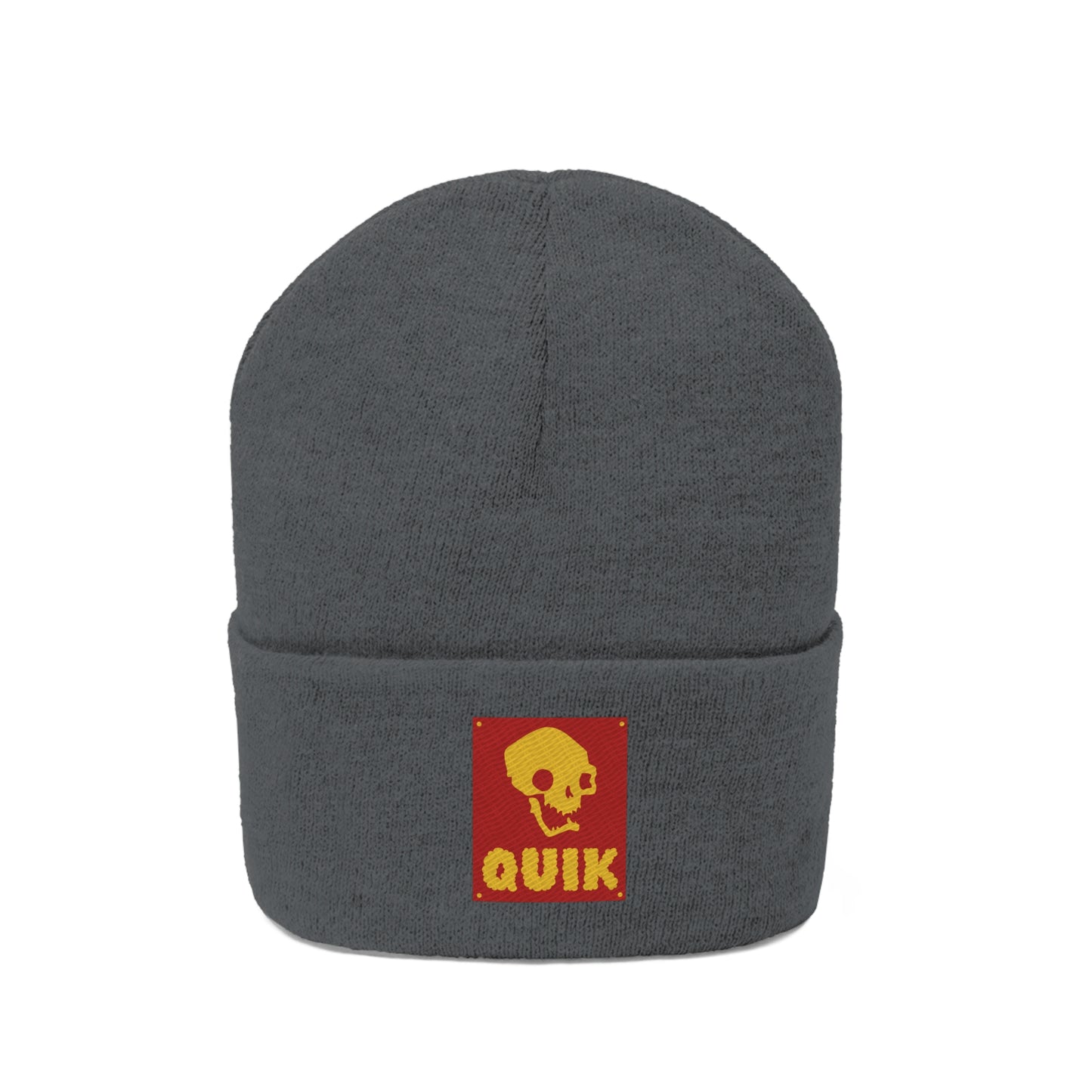 "Quik Skull Logo" Knit Beanie
