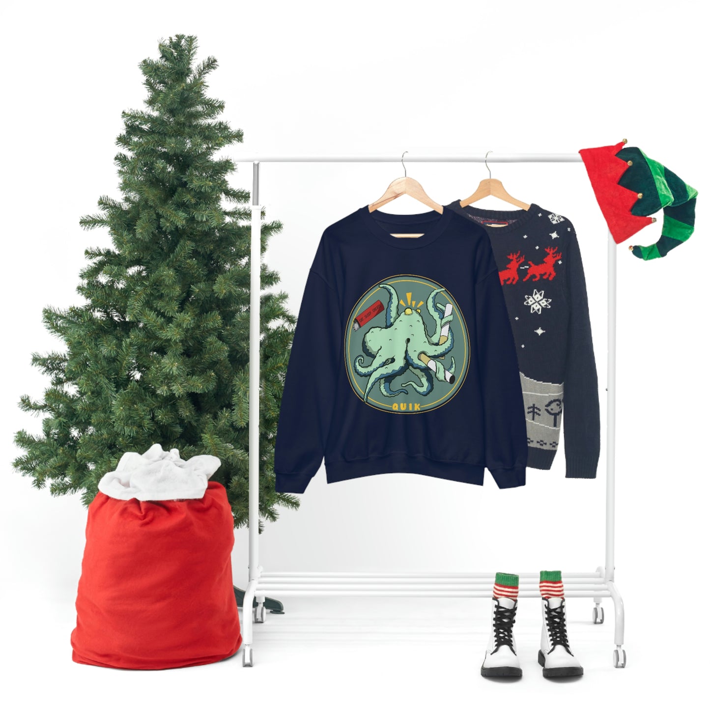 "Octo-Smoker" Unisex Heavy Blend™ Crewneck Sweatshirt
