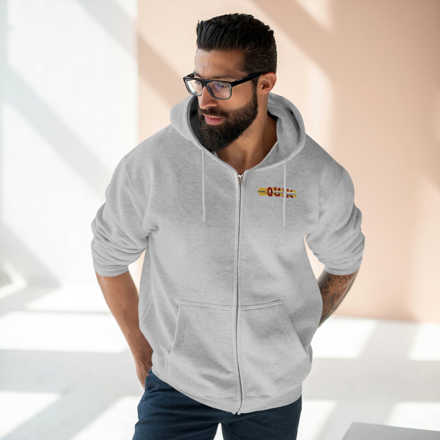 "Viking Frank" Unisex Premium Full Zip Hoodie