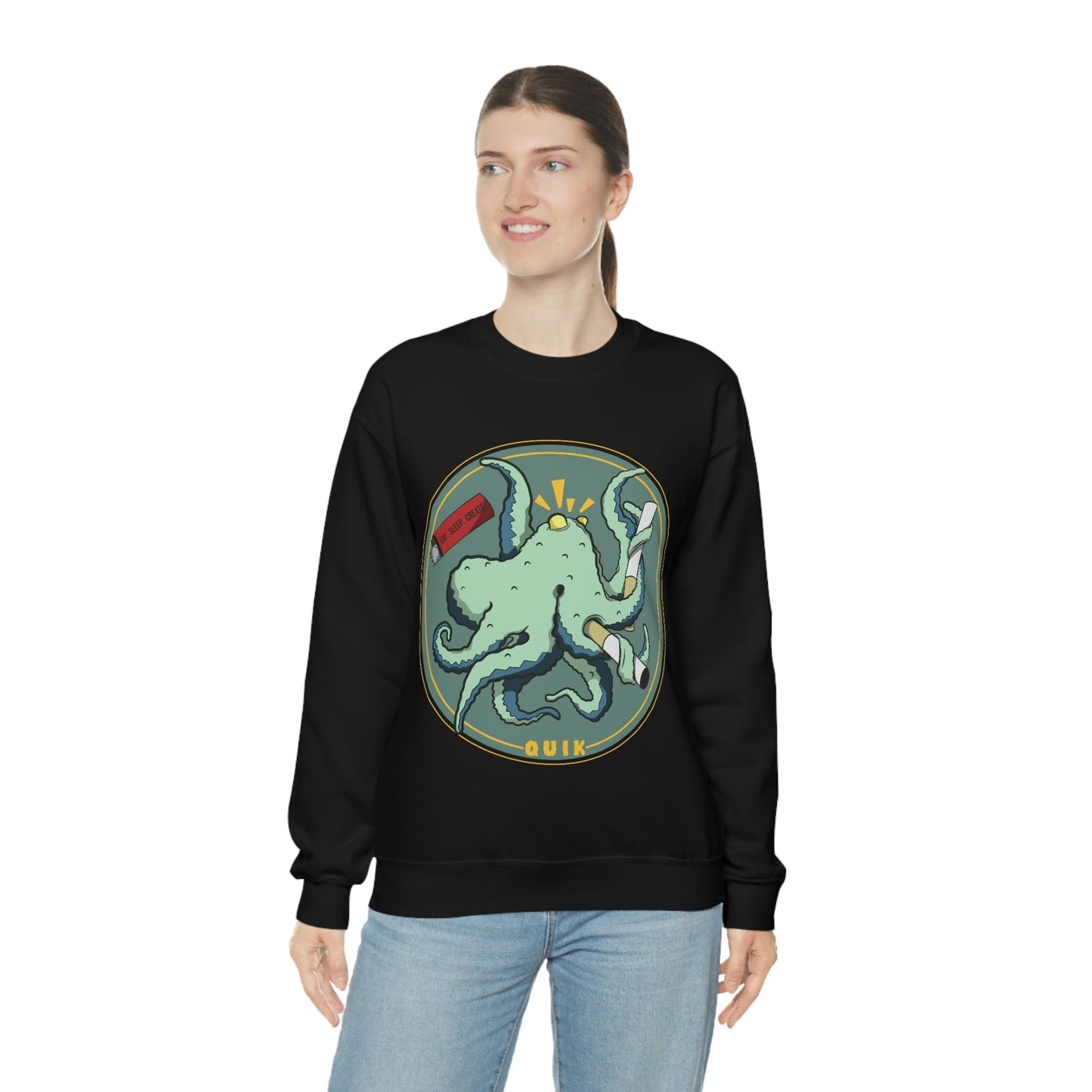 "Octo-Smoker" Unisex Heavy Blend™ Crewneck Sweatshirt