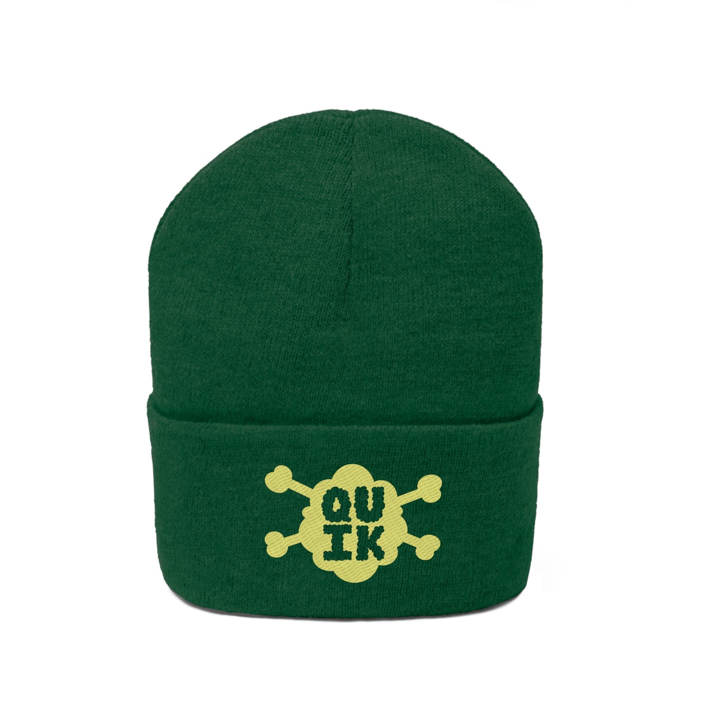 "Quik Gas & Bones Logo" Knit Beanie