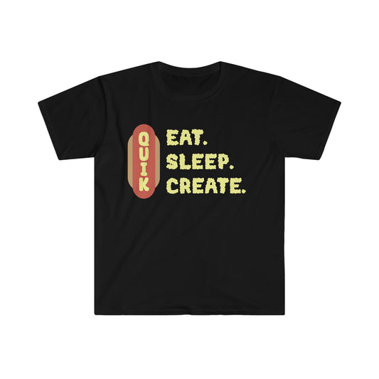 "Eat. Sleep. Create. Cloudy" Unisex Softstyle T-Shirt