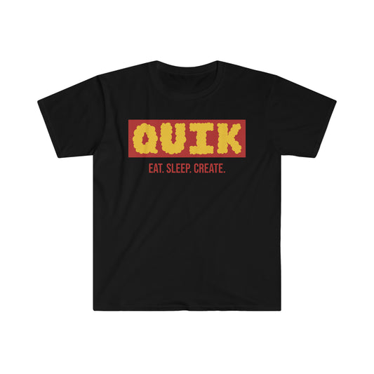 "Quik Cloudy Logo"  Unisex Softstyle T-Shirt