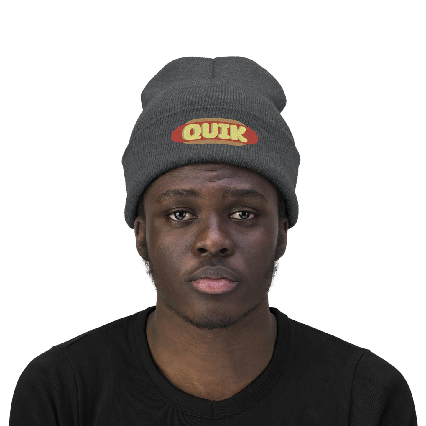 "Quik Hotdog Logo" Knit Beanie