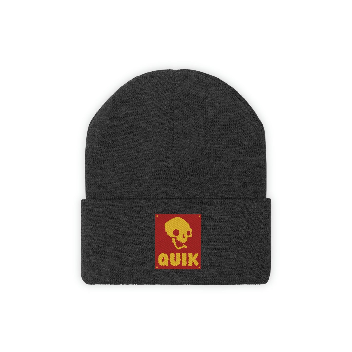 "Quik Skull Logo" Knit Beanie
