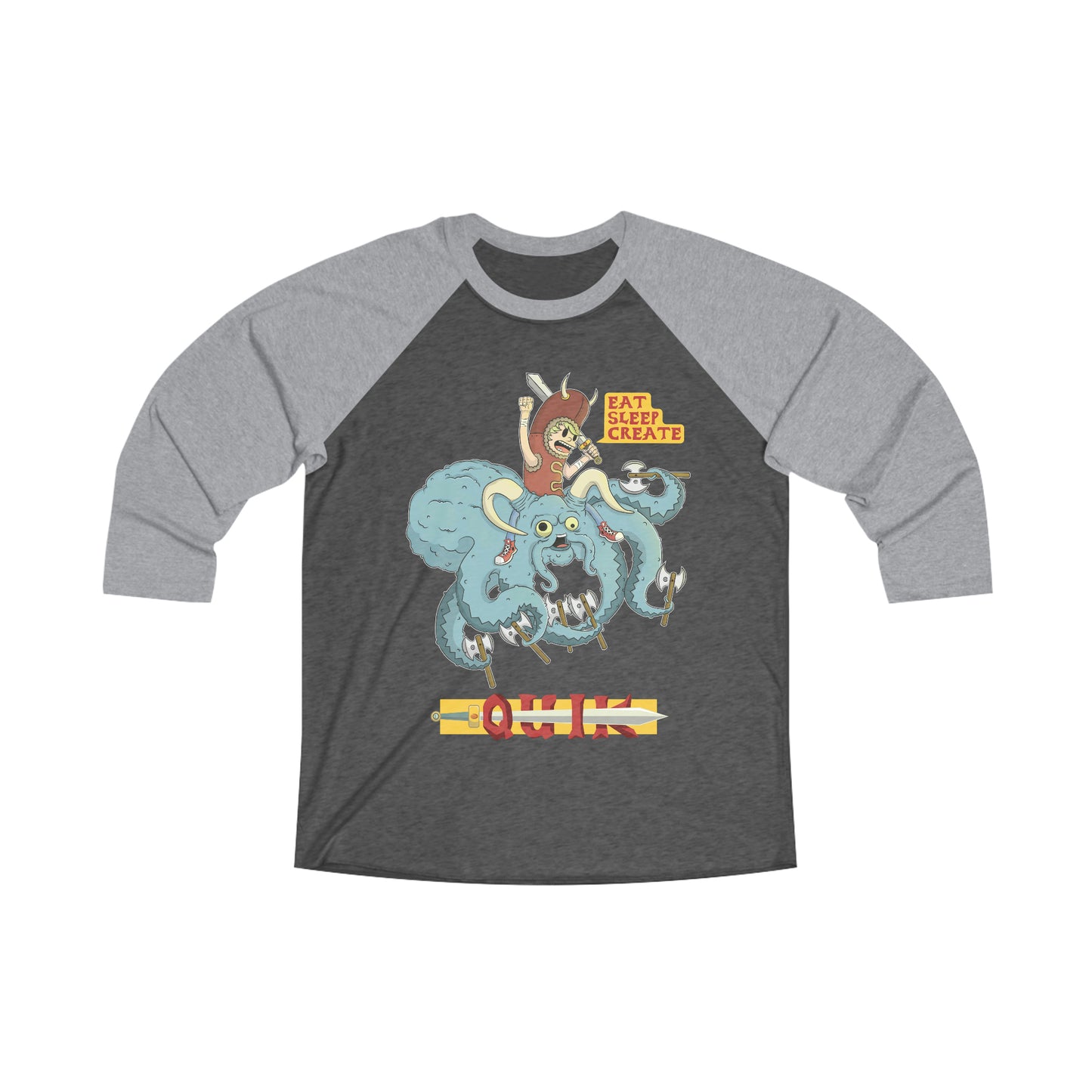 "Viking Frank" Unisex Tri-Blend 3\4 Raglan Tee