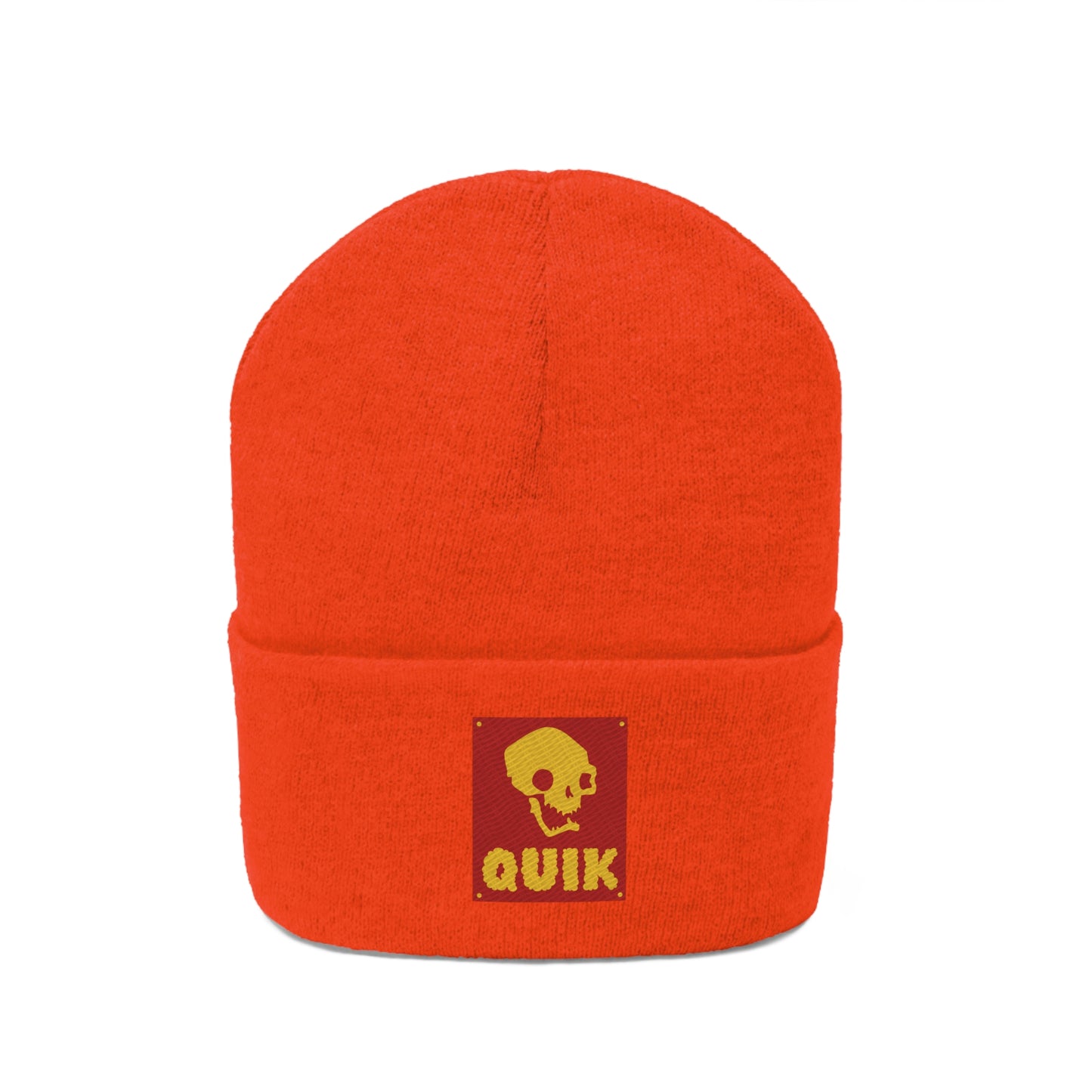 "Quik Skull Logo" Knit Beanie