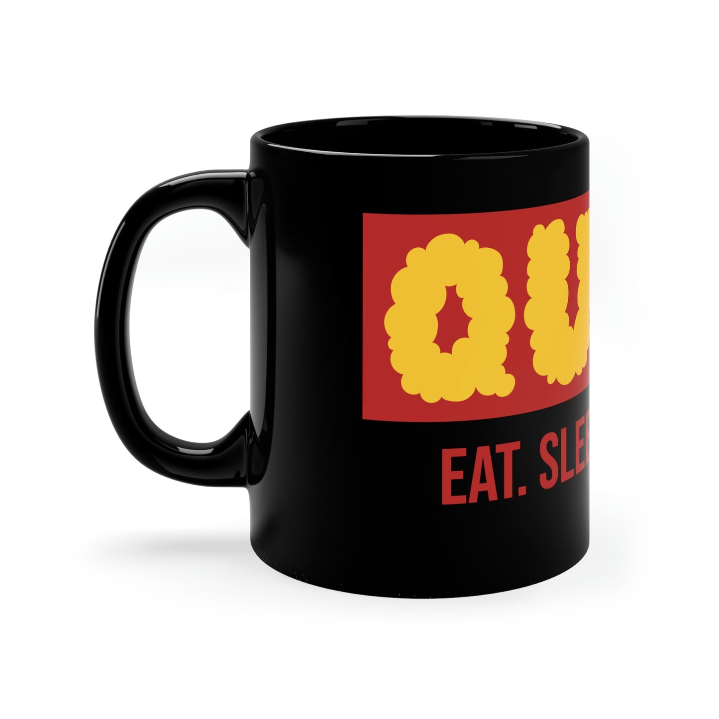 "Eat. Sleep. Create. Cloudy" 11oz Black Mug