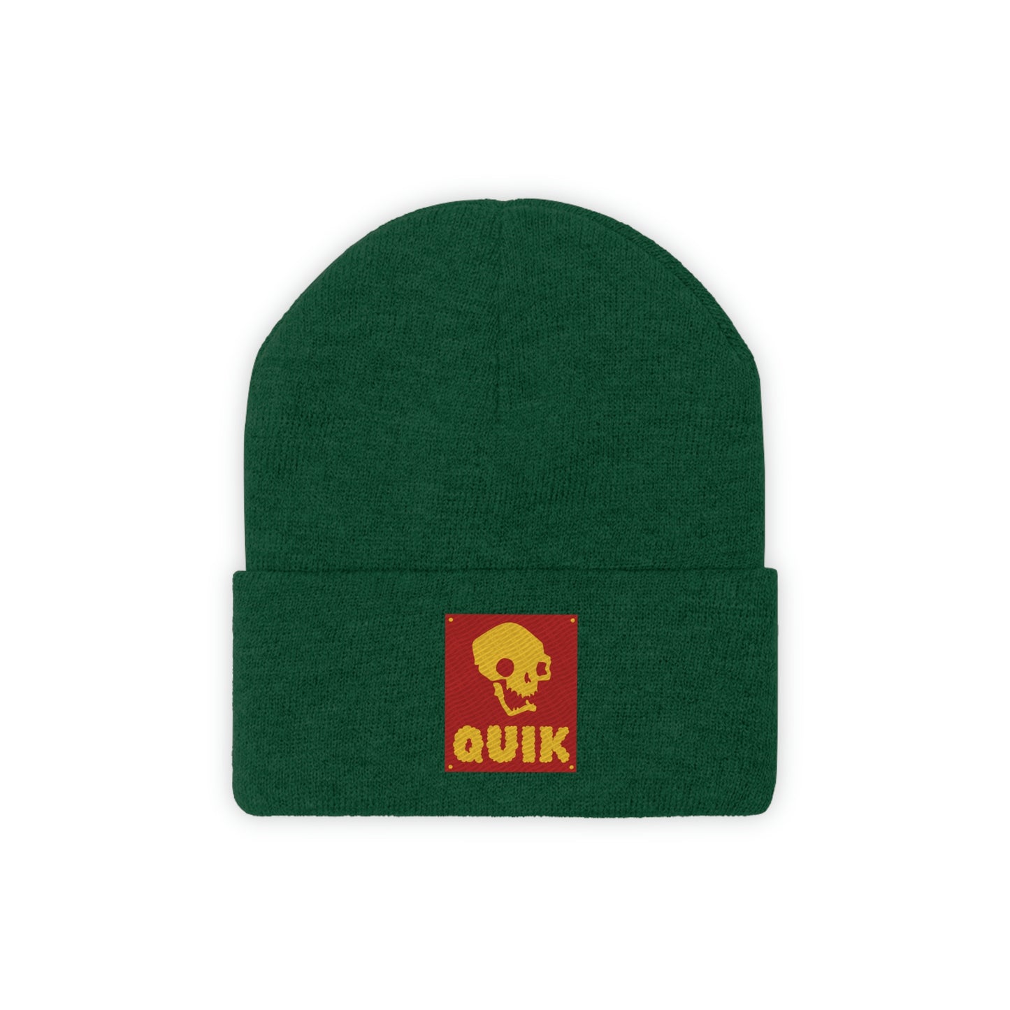 "Quik Skull Logo" Knit Beanie