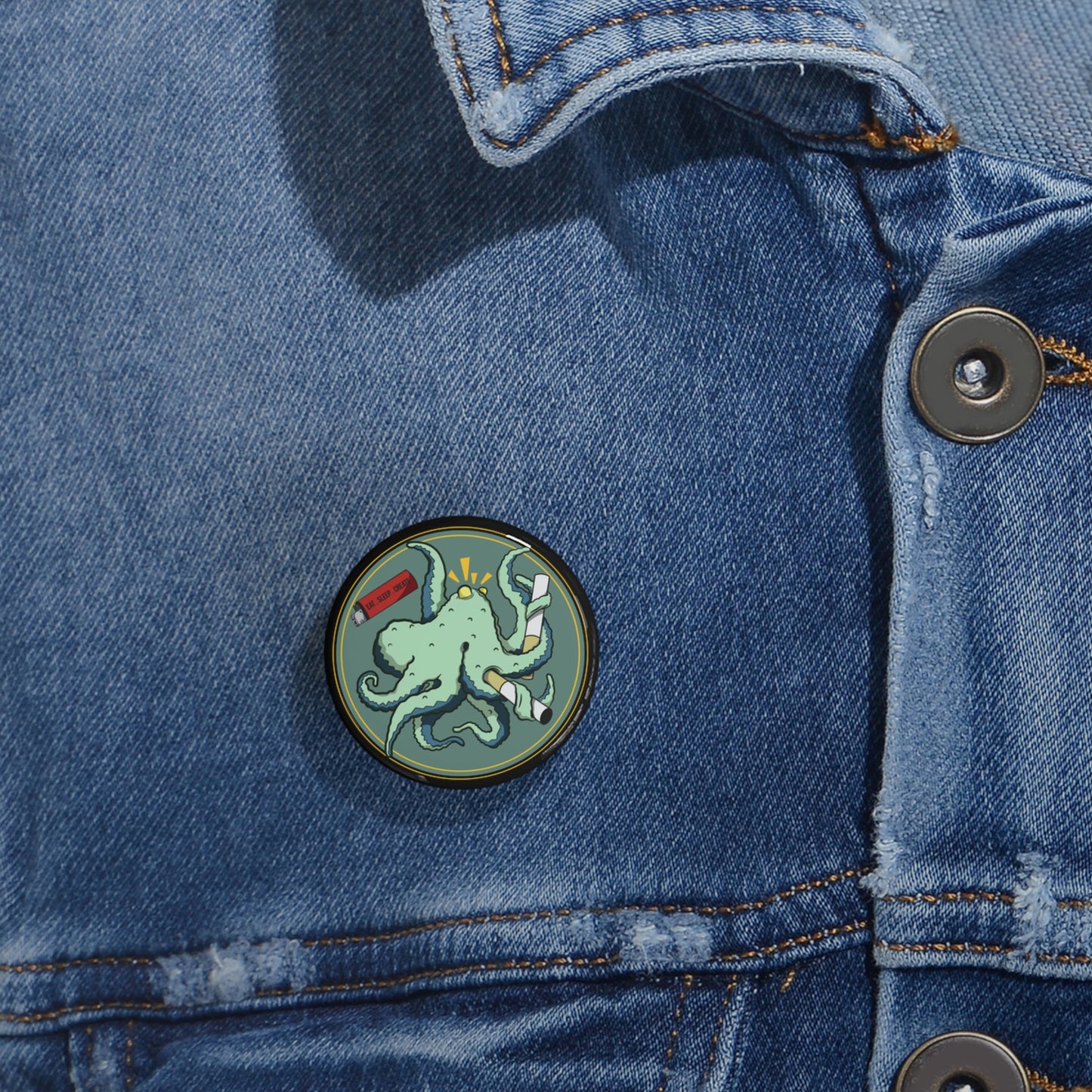 "Octo-Smoker" Round Pins