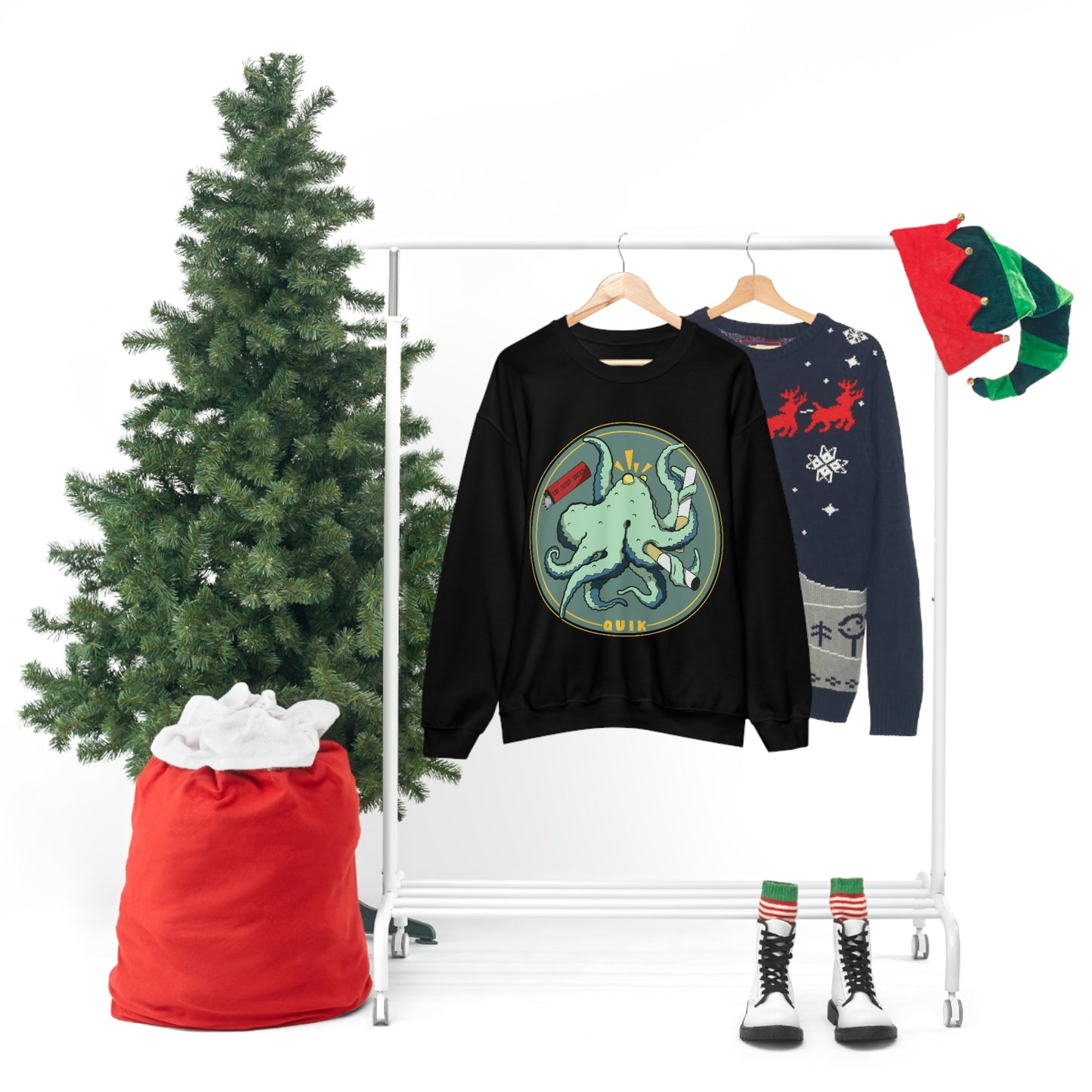 "Octo-Smoker" Unisex Heavy Blend™ Crewneck Sweatshirt