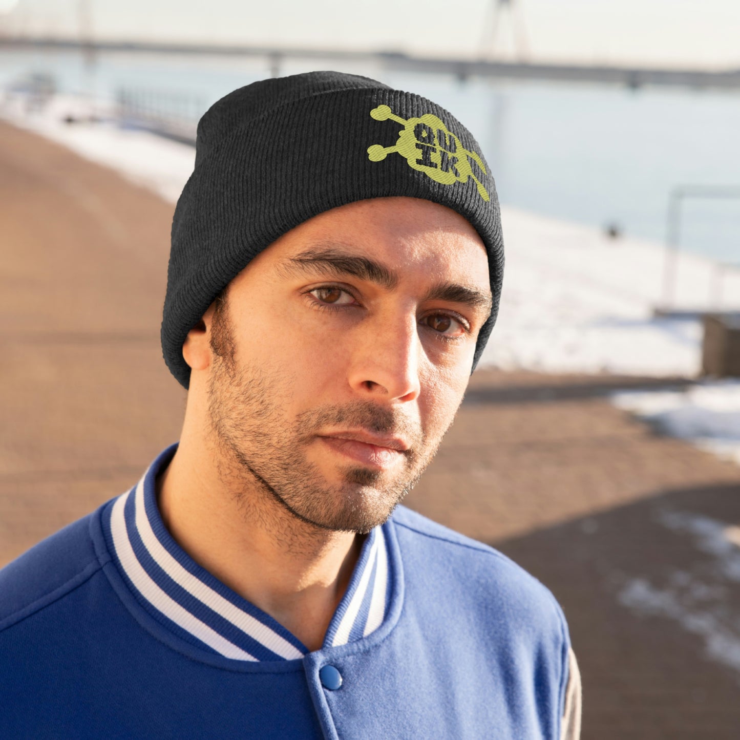 "Quik Gas & Bones Logo" Knit Beanie