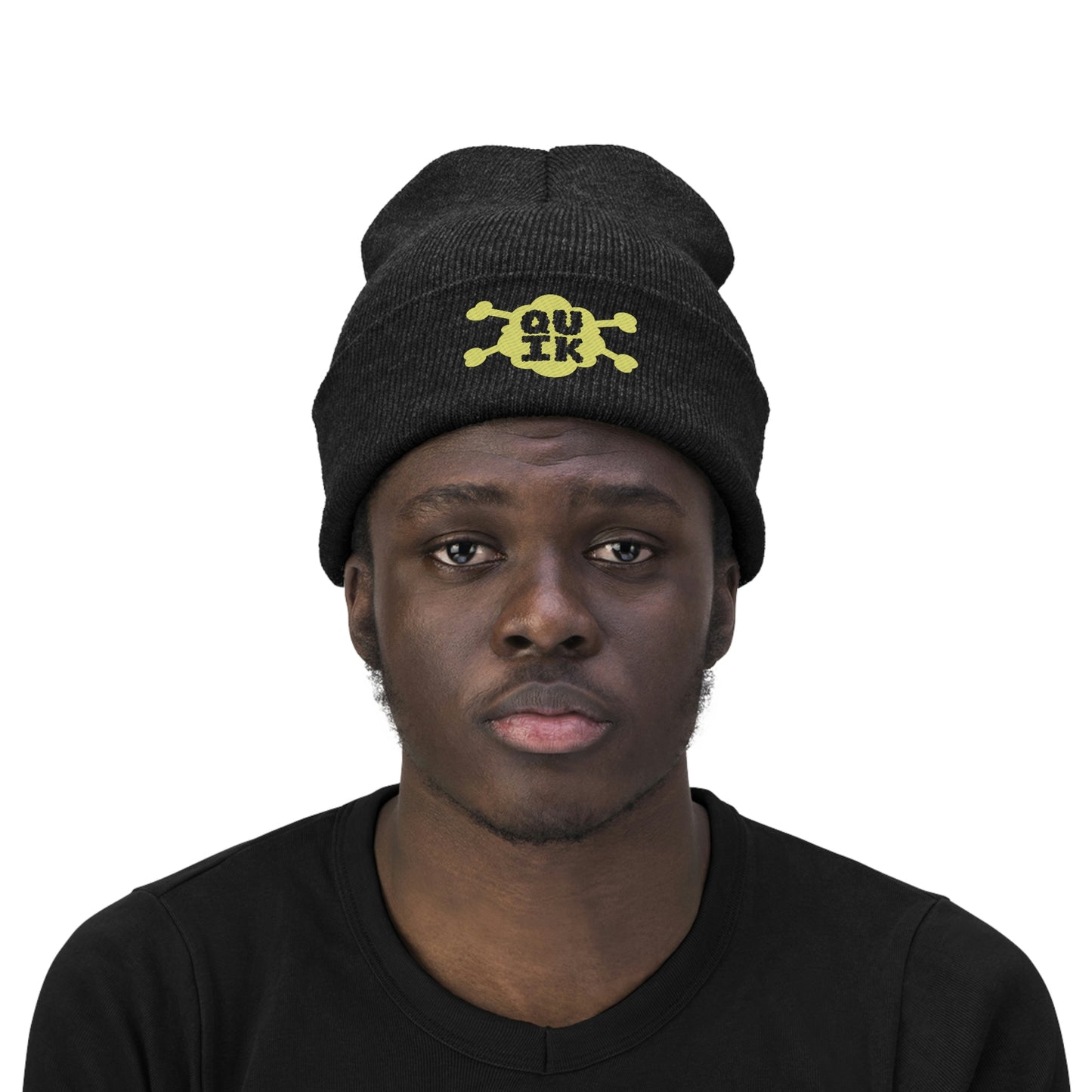 "Quik Gas & Bones Logo" Knit Beanie