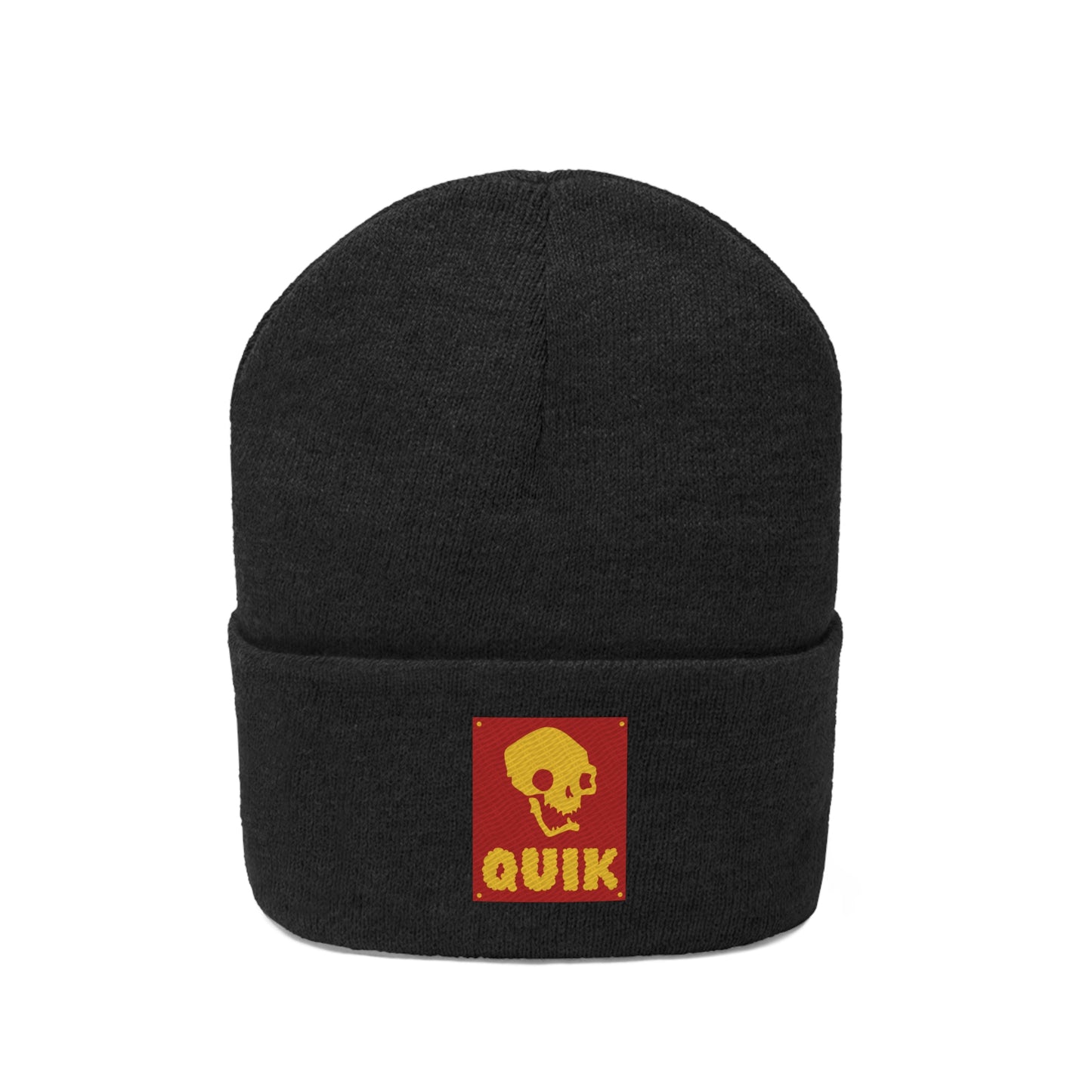 "Quik Skull Logo" Knit Beanie