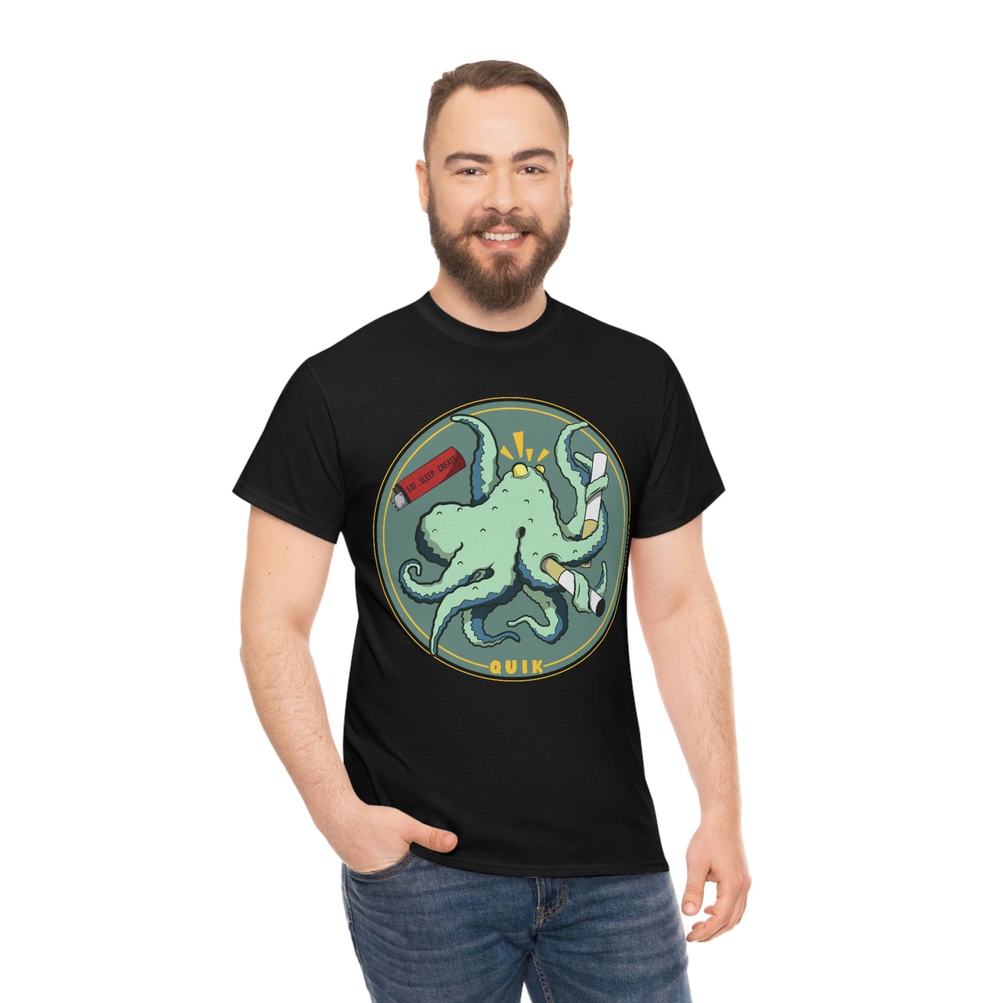"Octo-Smoker" Unisex Heavy Cotton Tee