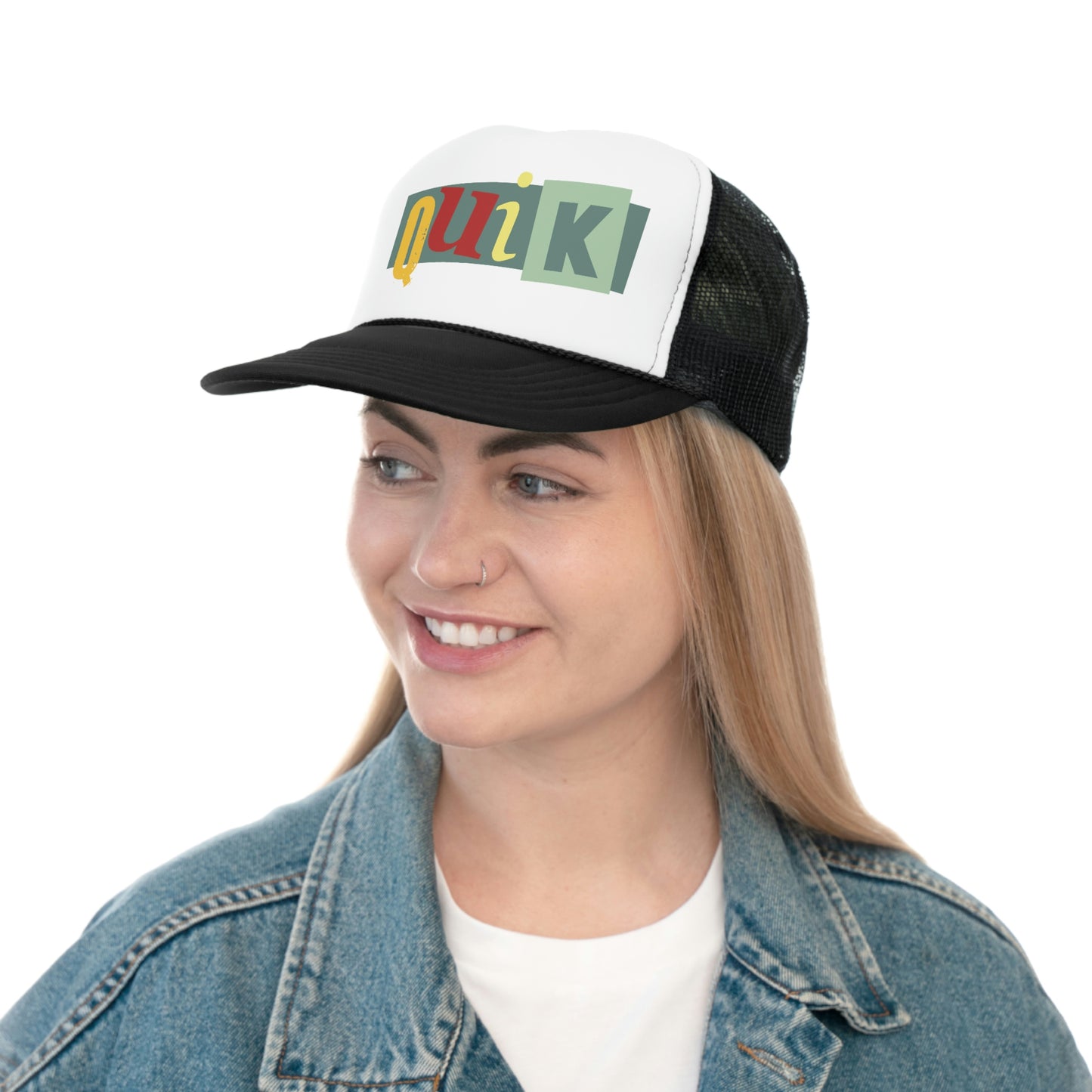 PR QUIK Logo Trucker Cap