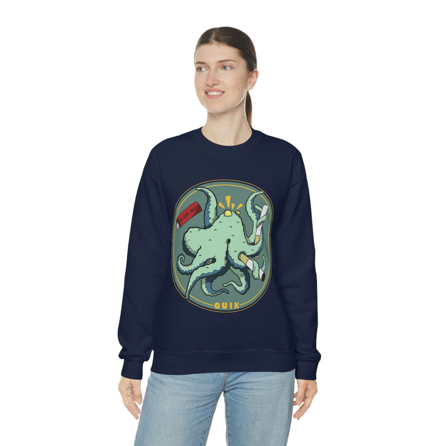 "Octo-Smoker" Unisex Heavy Blend™ Crewneck Sweatshirt