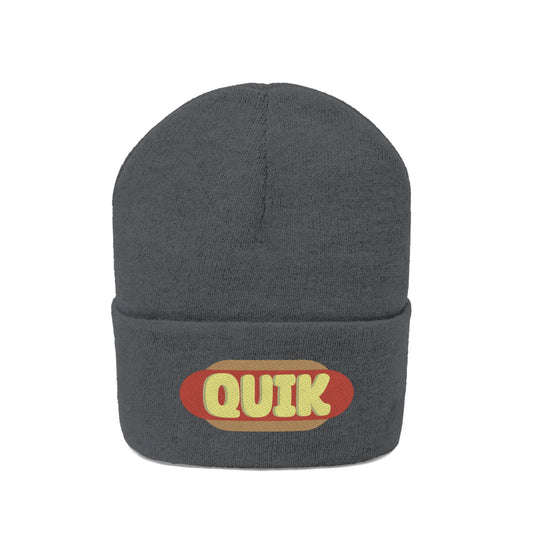 "Quik Hotdog Logo"  Knit Beanie
