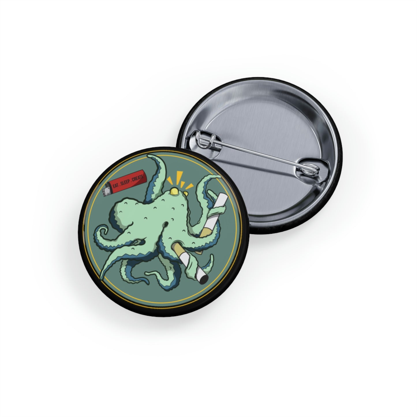 "Octo-Smoker" Round Pins