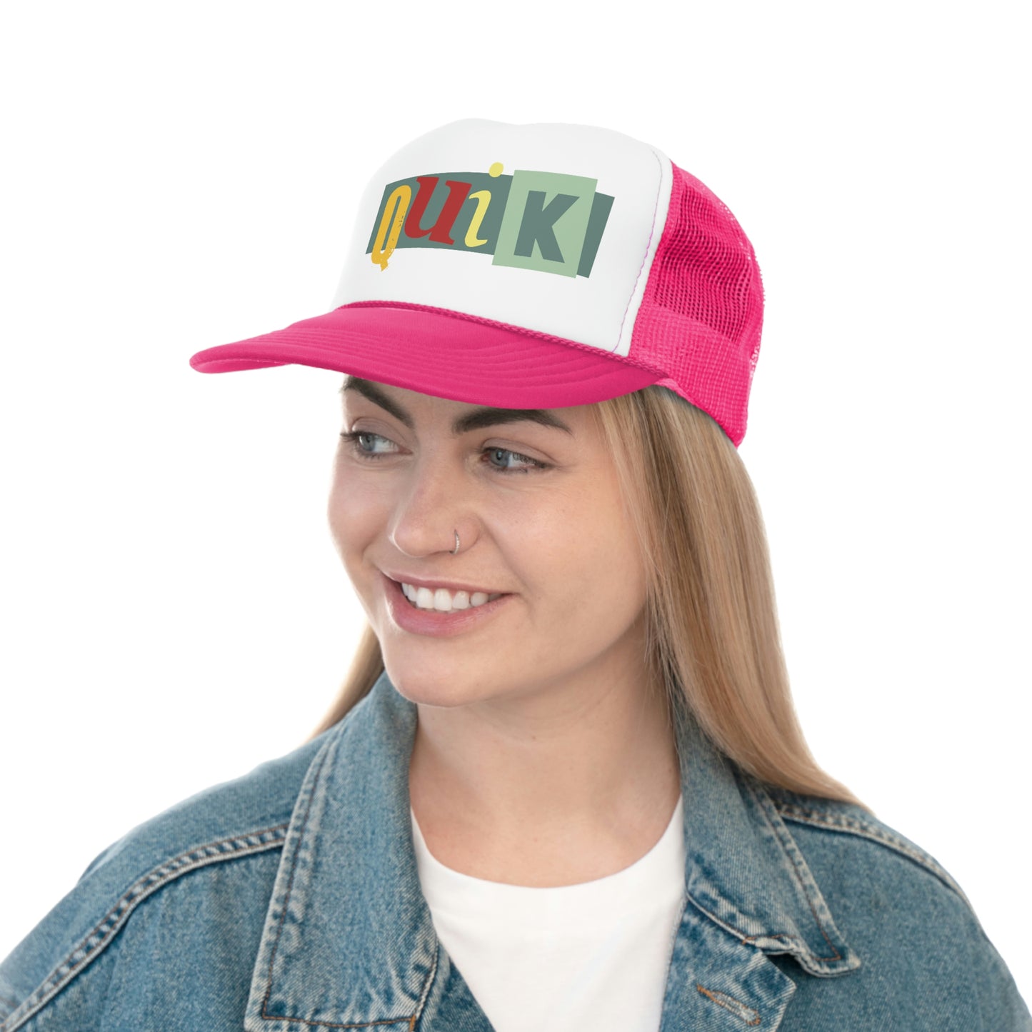PR QUIK Logo Trucker Cap