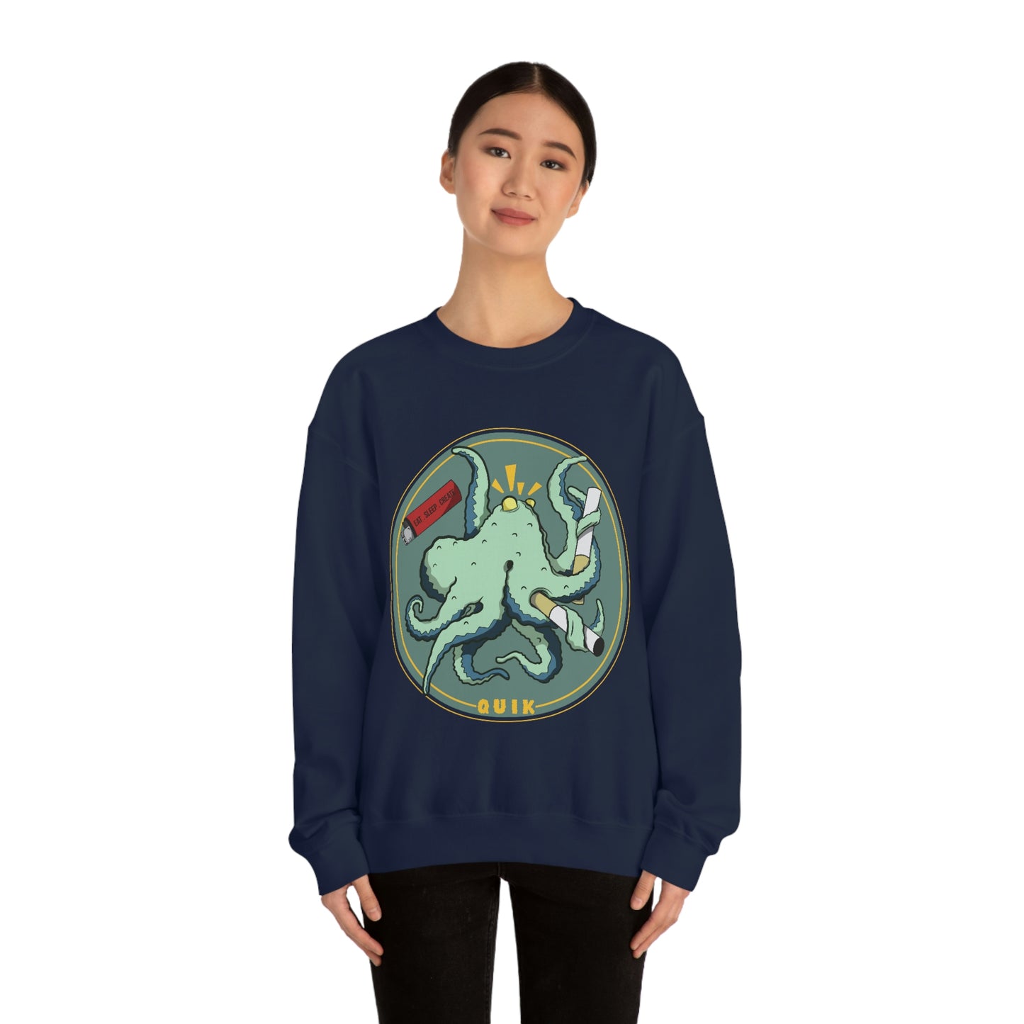 "Octo-Smoker" Unisex Heavy Blend™ Crewneck Sweatshirt