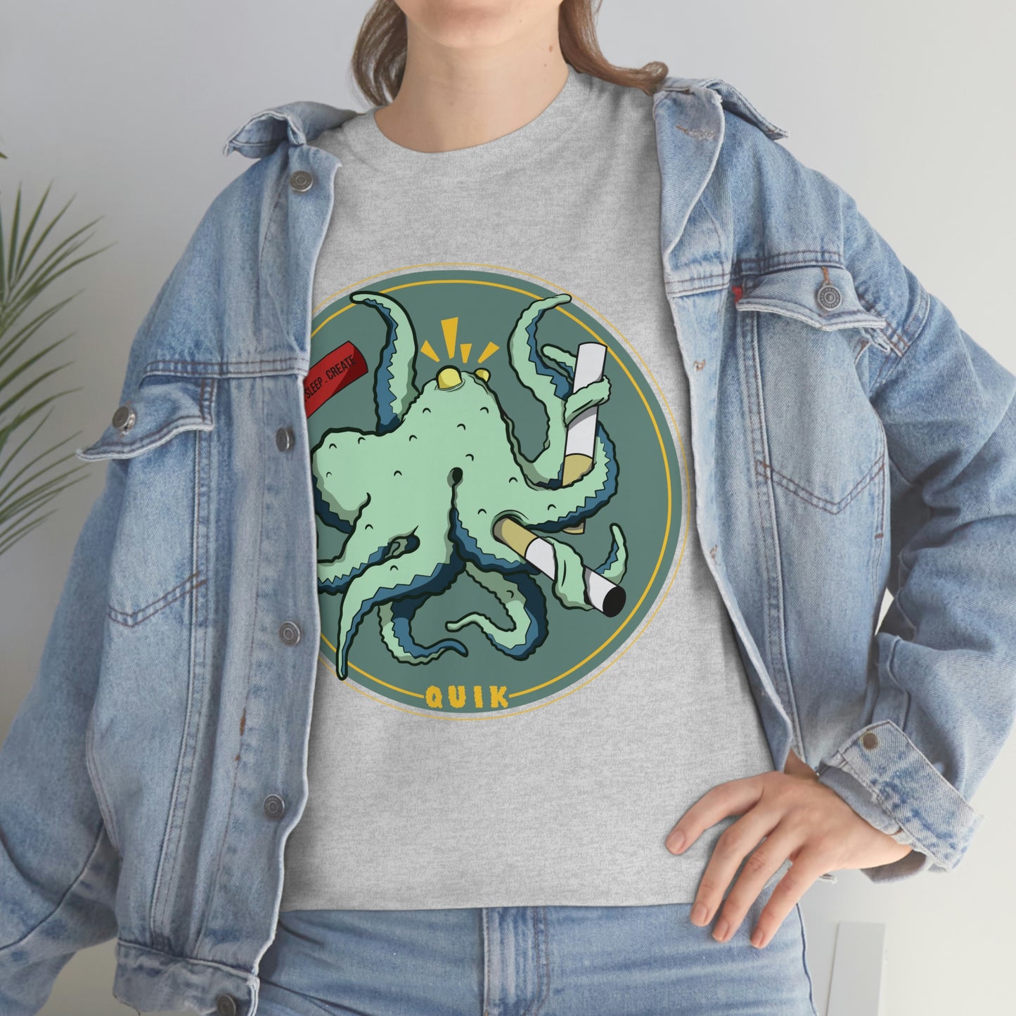 "Octo-Smoker" Unisex Heavy Cotton Tee