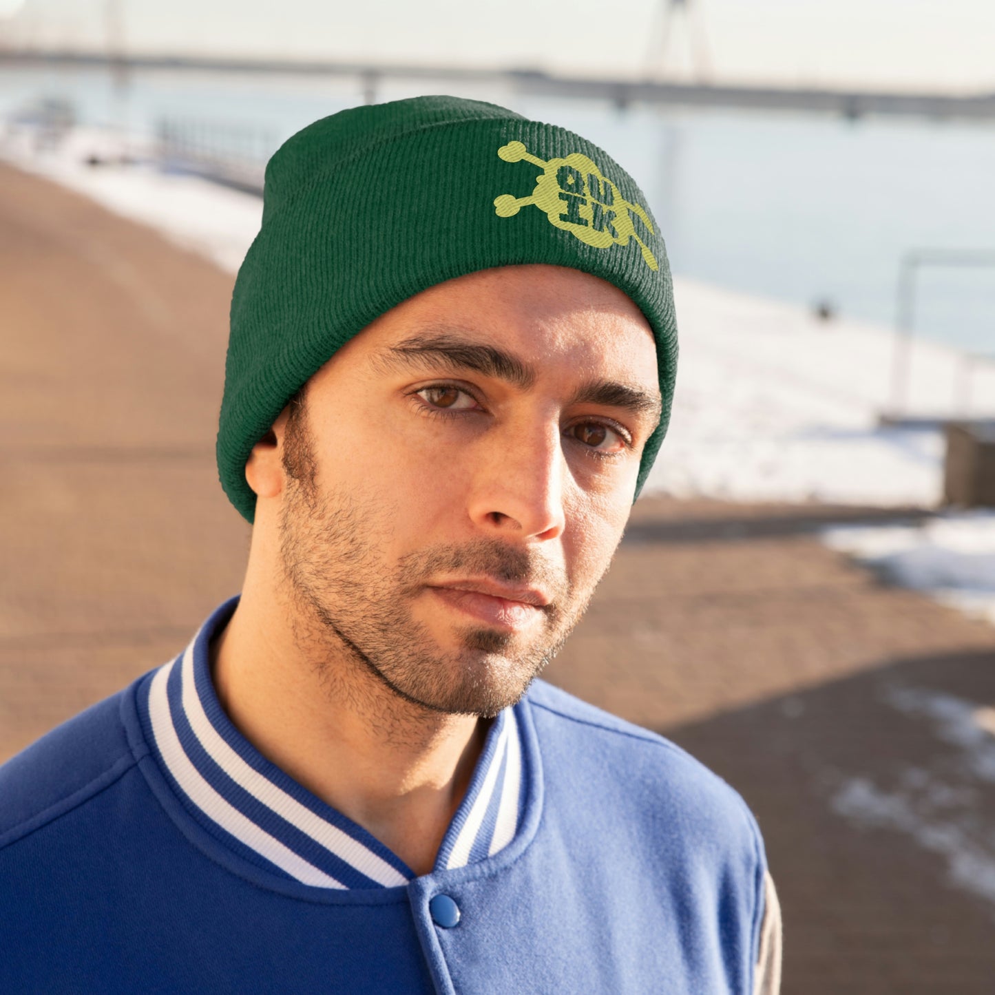 "Quik Gas & Bones Logo" Knit Beanie