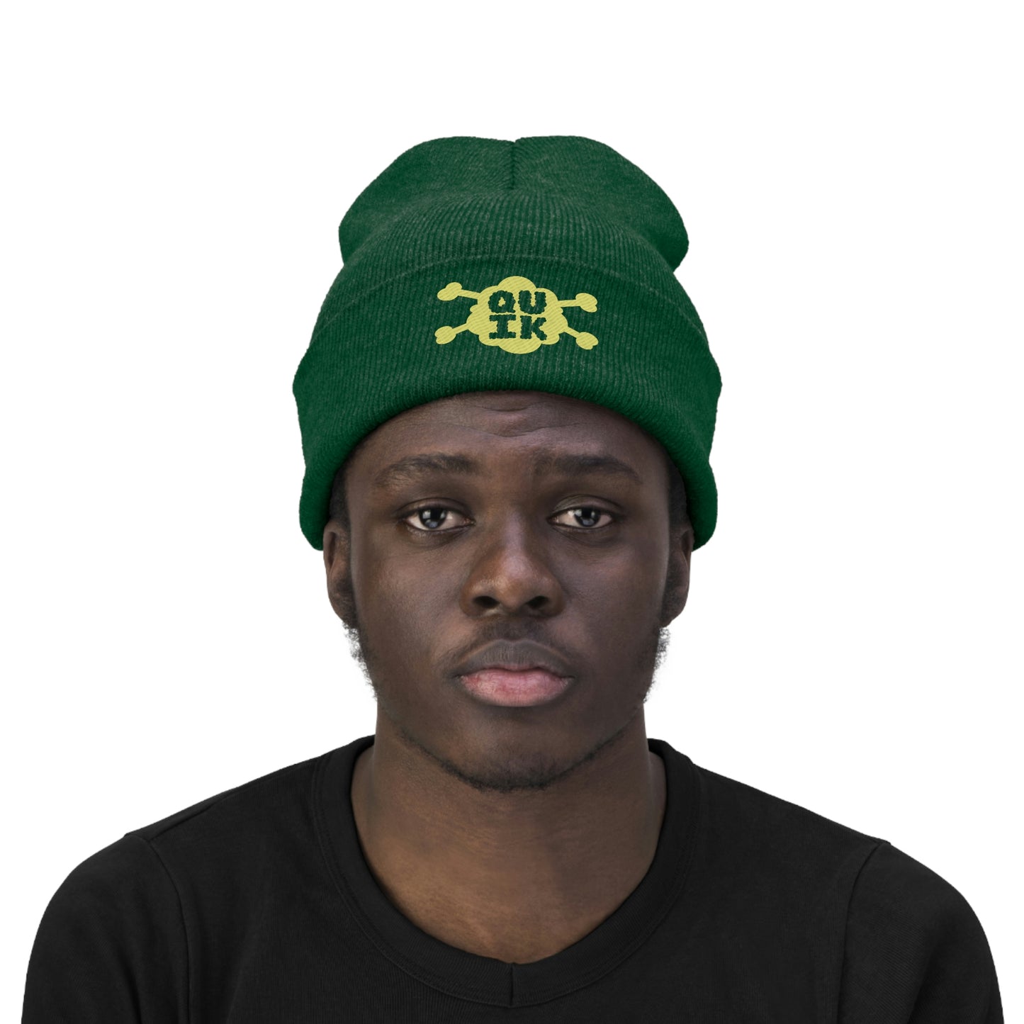 "Quik Gas & Bones Logo" Knit Beanie