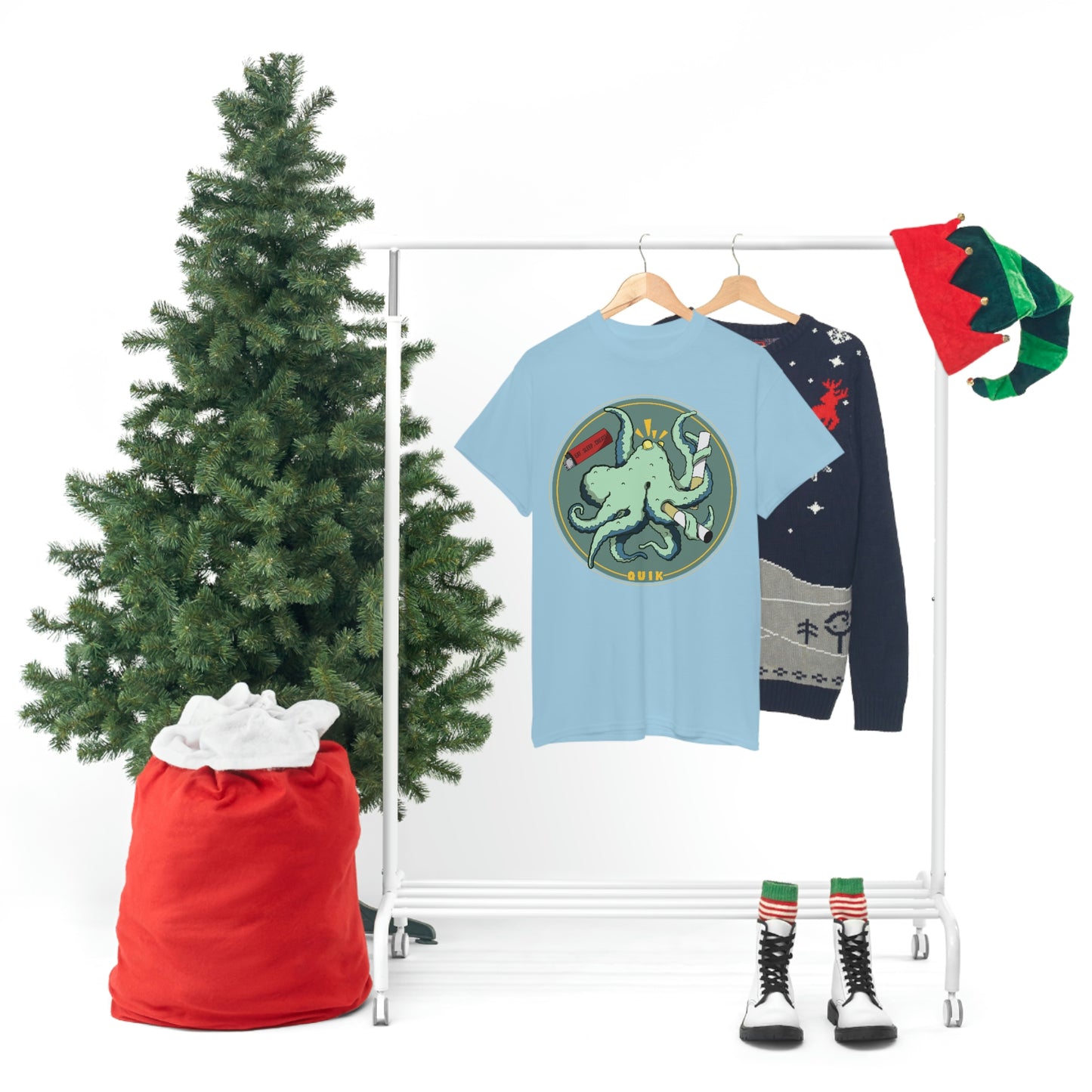 "Octo-Smoker" Unisex Heavy Cotton Tee