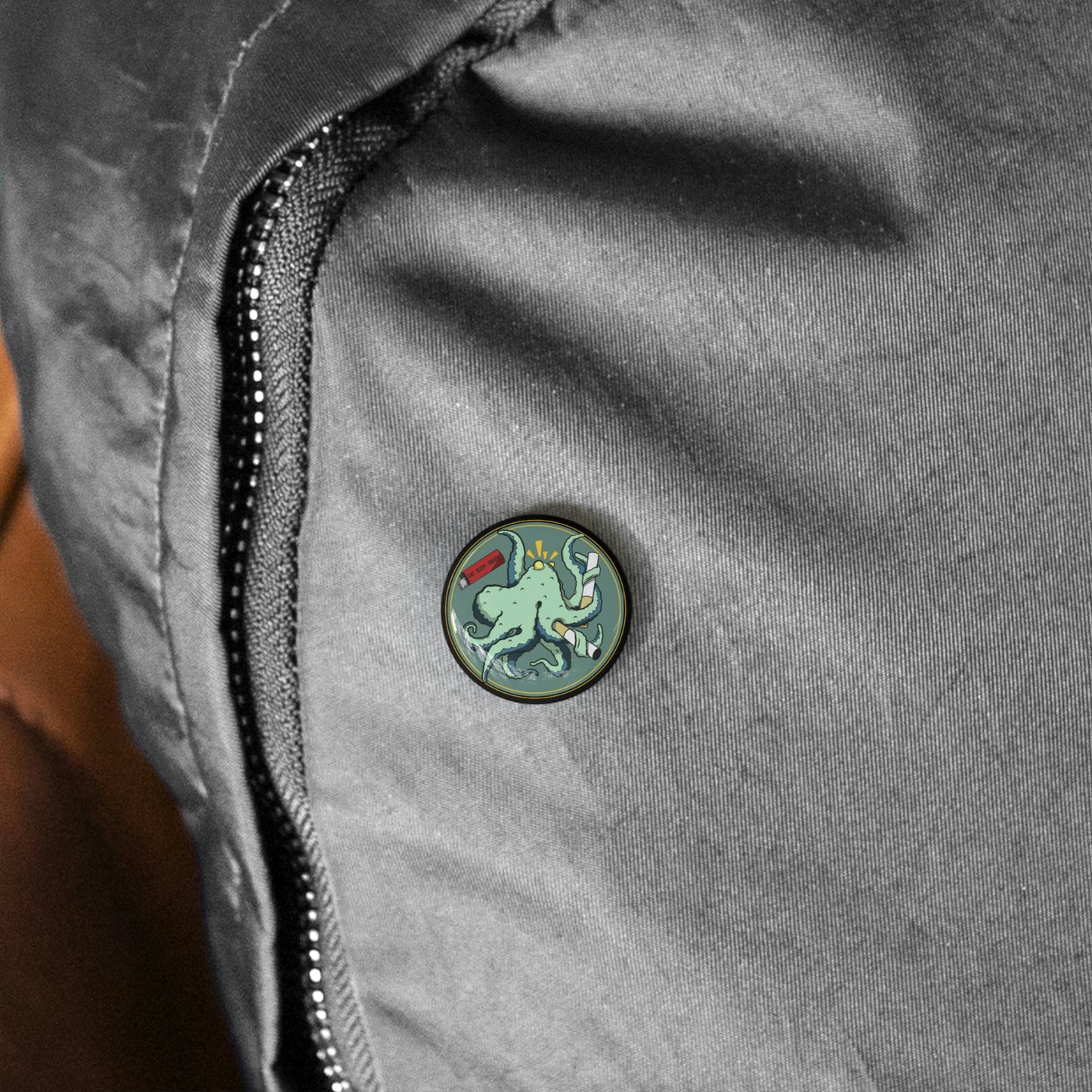 "Octo-Smoker" Round Pins