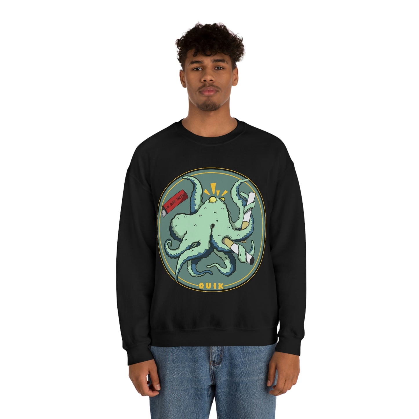 "Octo-Smoker" Unisex Heavy Blend™ Crewneck Sweatshirt