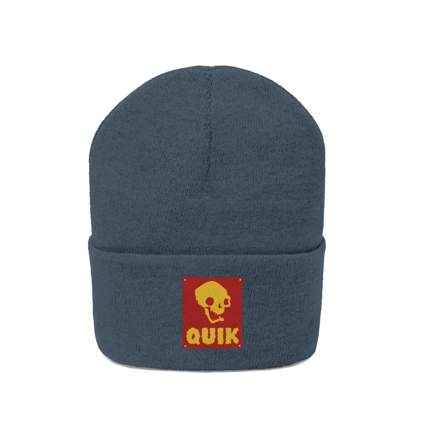 "Quik Skull Logo" Knit Beanie