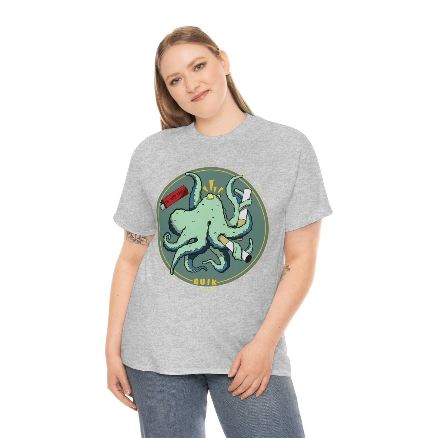 "Octo-Smoker" Unisex Heavy Cotton Tee