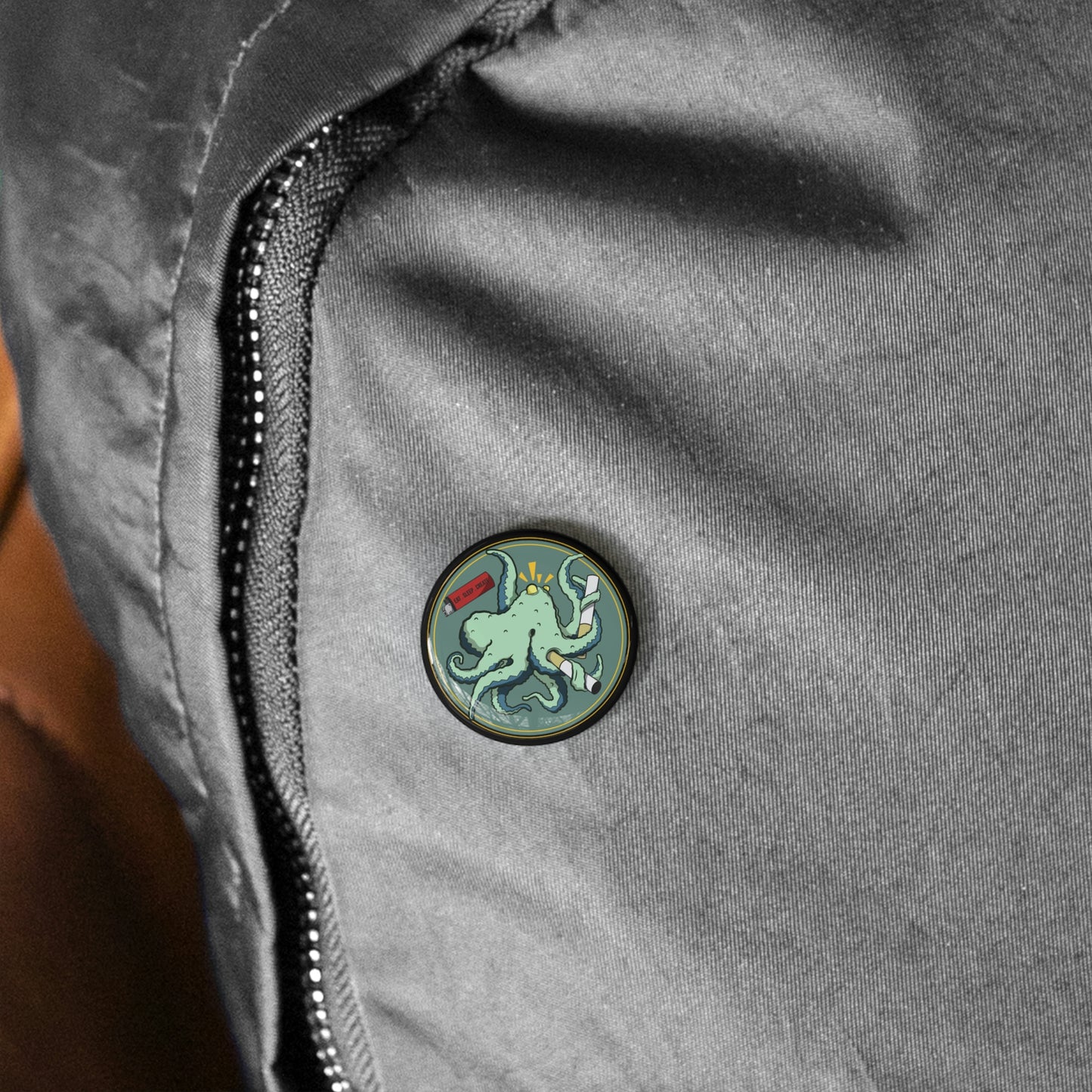 "Octo-Smoker" Round Pins