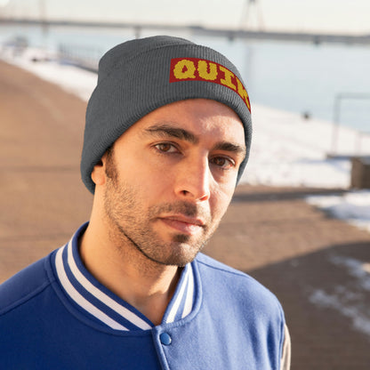 "Quik Cloudy Logo" Knit Beanie