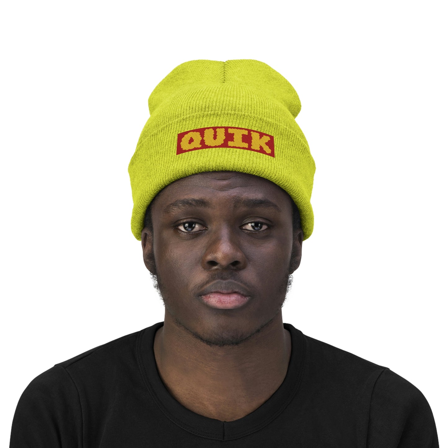 "Quik Cloudy Logo" Knit Beanie