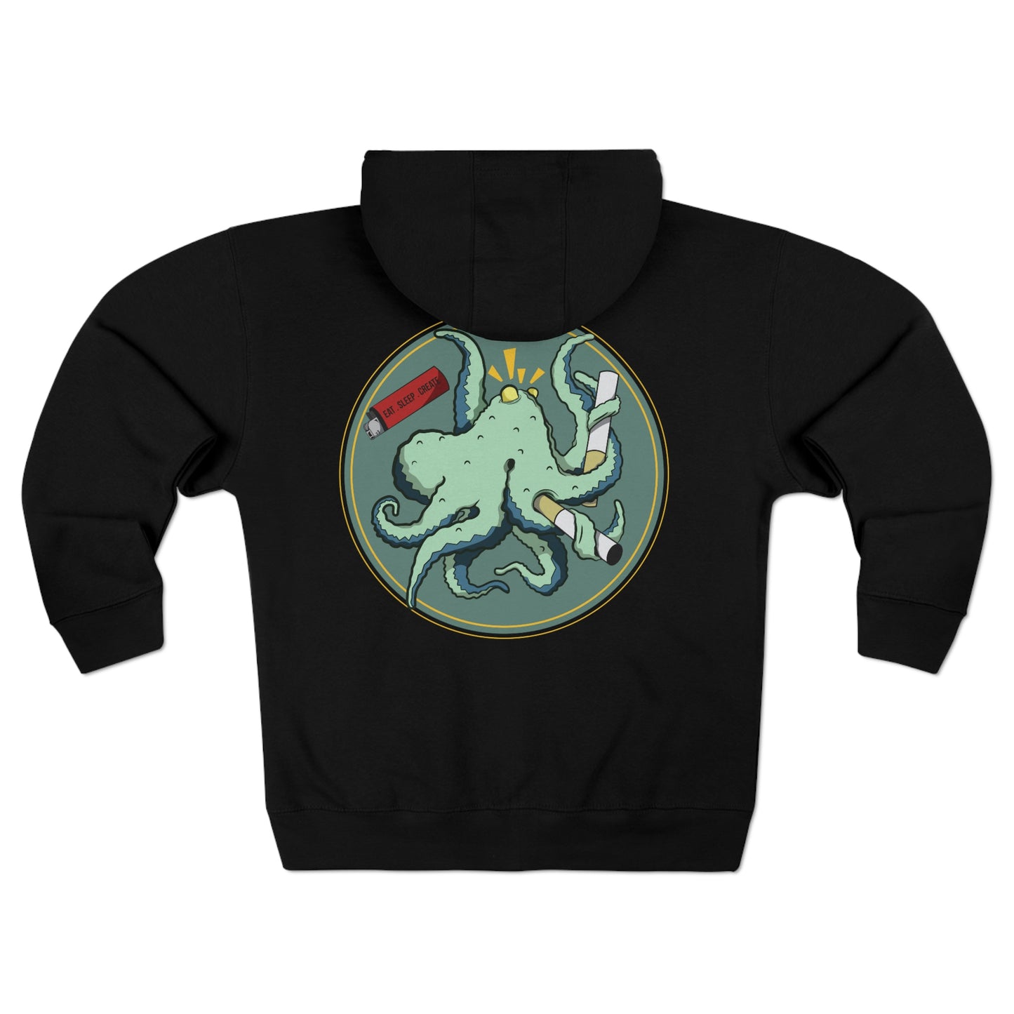 "Octo-Smoker" Unisex Premium Full Zip Hoodie